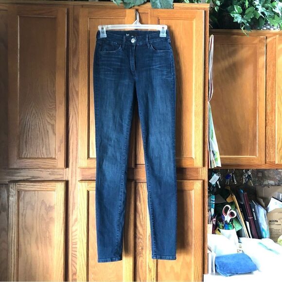 3x1 Channel High Rise Skinny Jeans Stanley Wash - 24 - Picture 2 of 14
